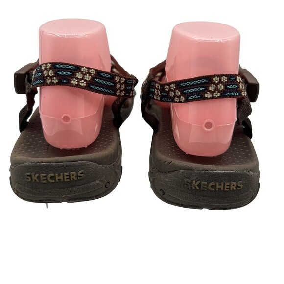 Skechers Womens10.5 Reggae Strappy Slingback Sandal Comfort Cushion Soles Hiking - Picture 6 of 12